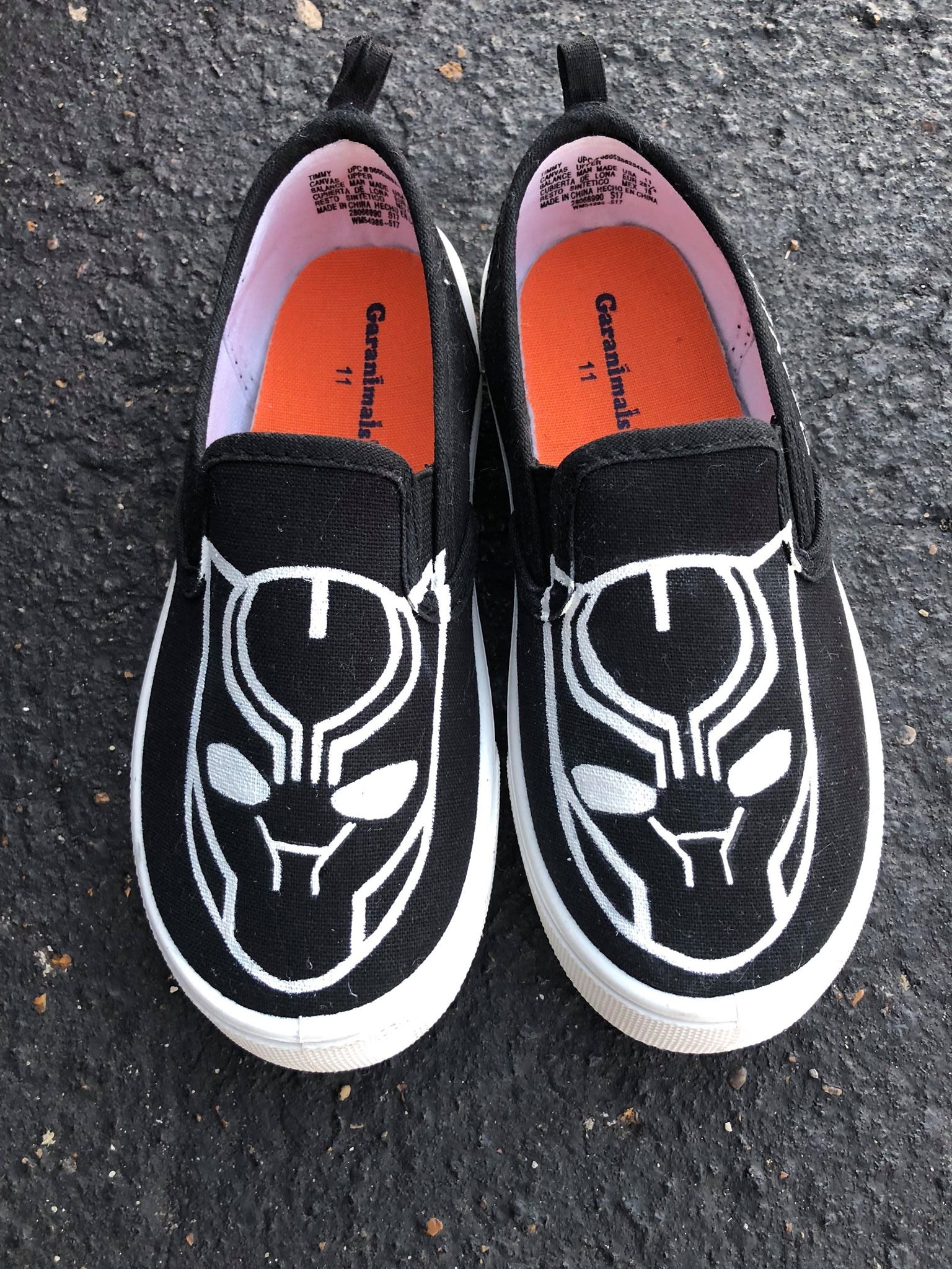 Black Panther - Custom Painted Vans - Vans Slip-On - Vans Tie P – Merakicks