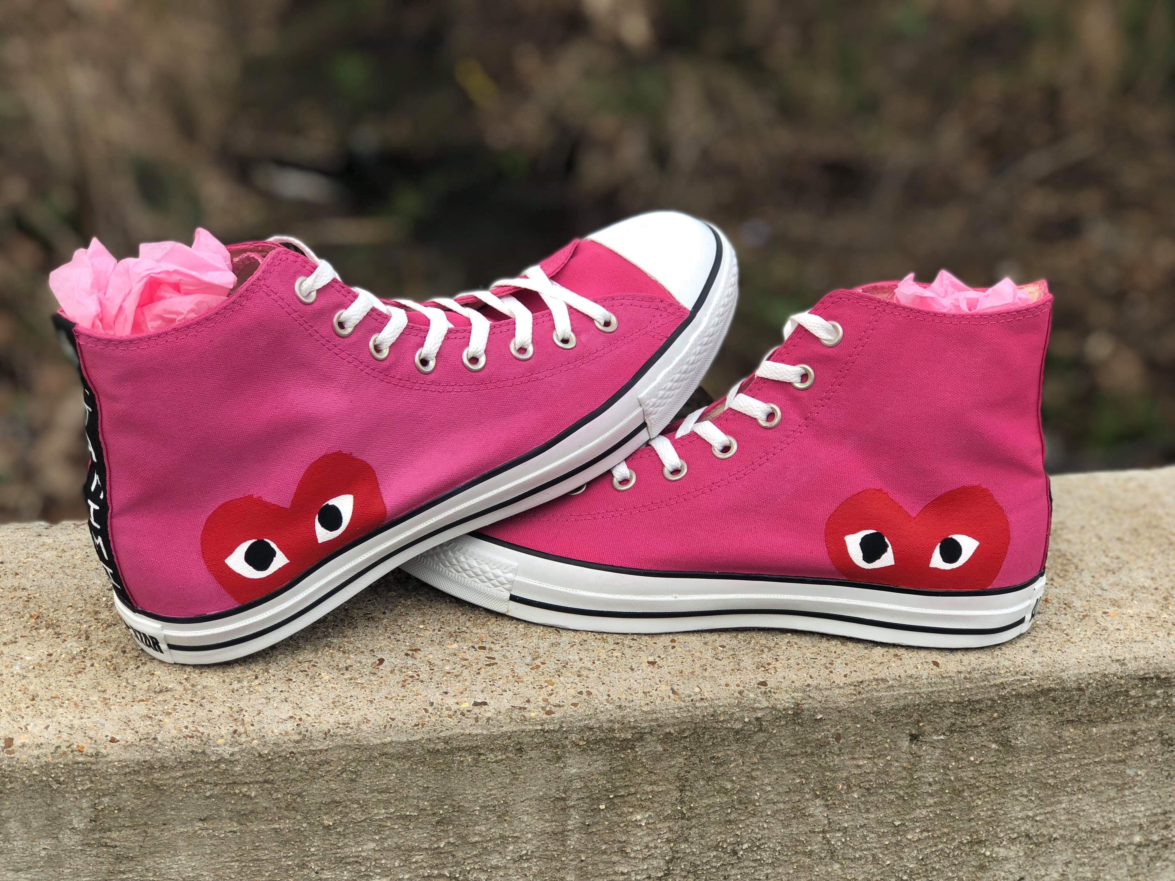 CDG Inspired - Converse - Hand Painted Converse - Comme D – Merakicks