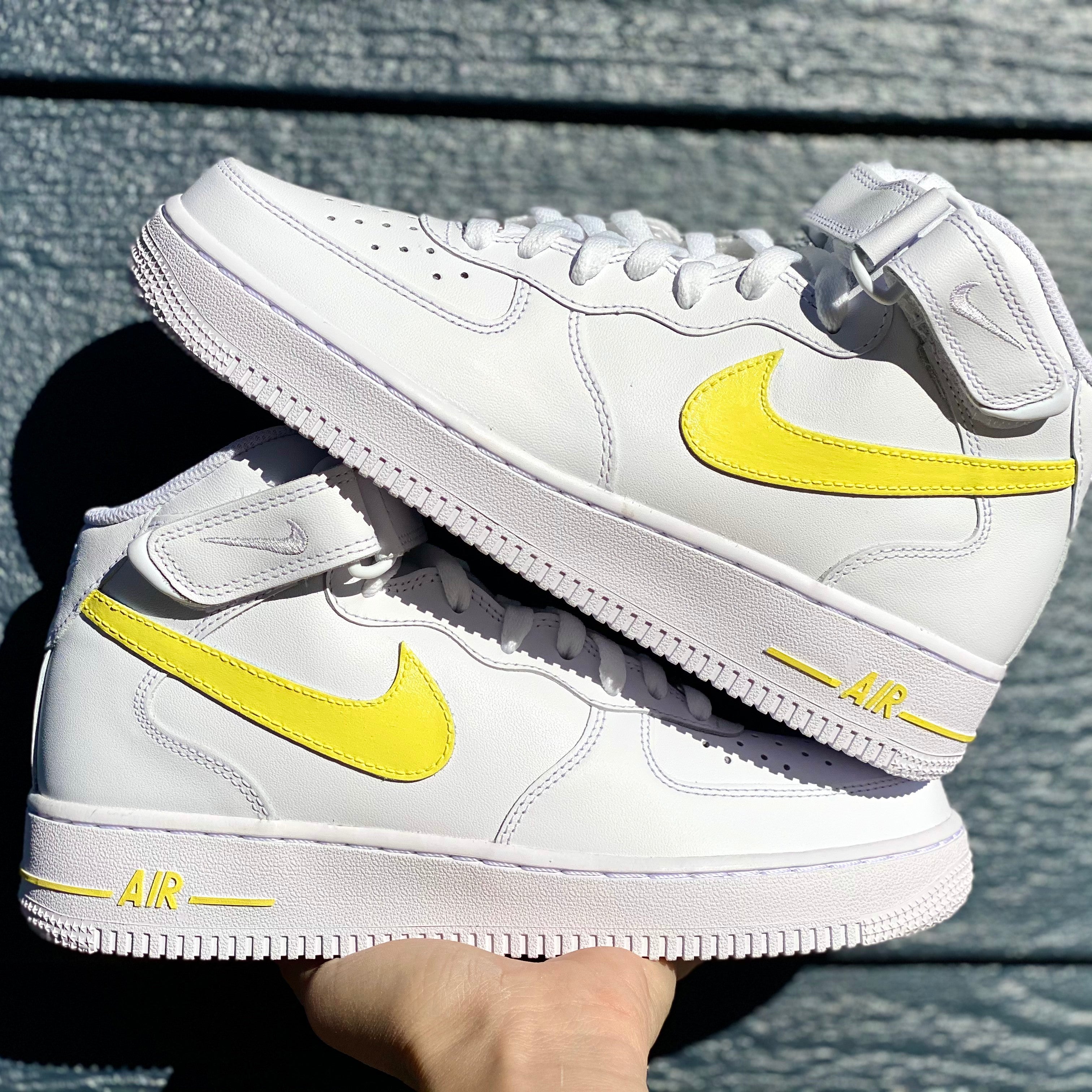 Nike air force with yellow check Clearance