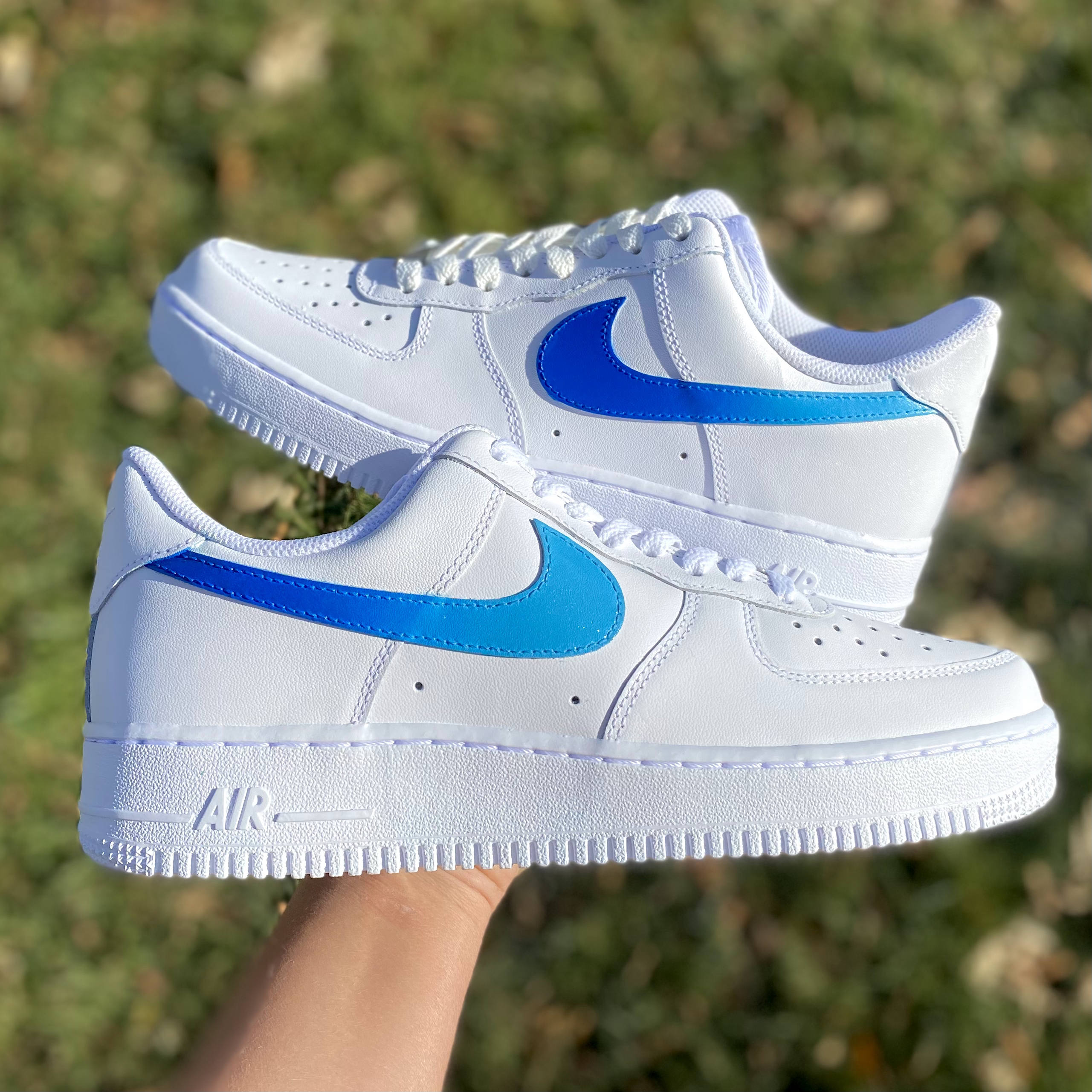 Af1 light blue swoosh Clearance