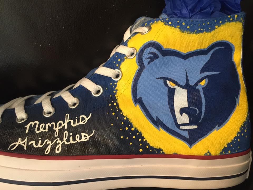 Memphis Grizzlies Basketball - Custom Converse - Hand Painted Converse –  Merakicks