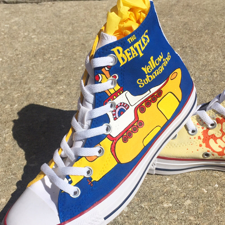 Beatles converse yellow submarine Clearance