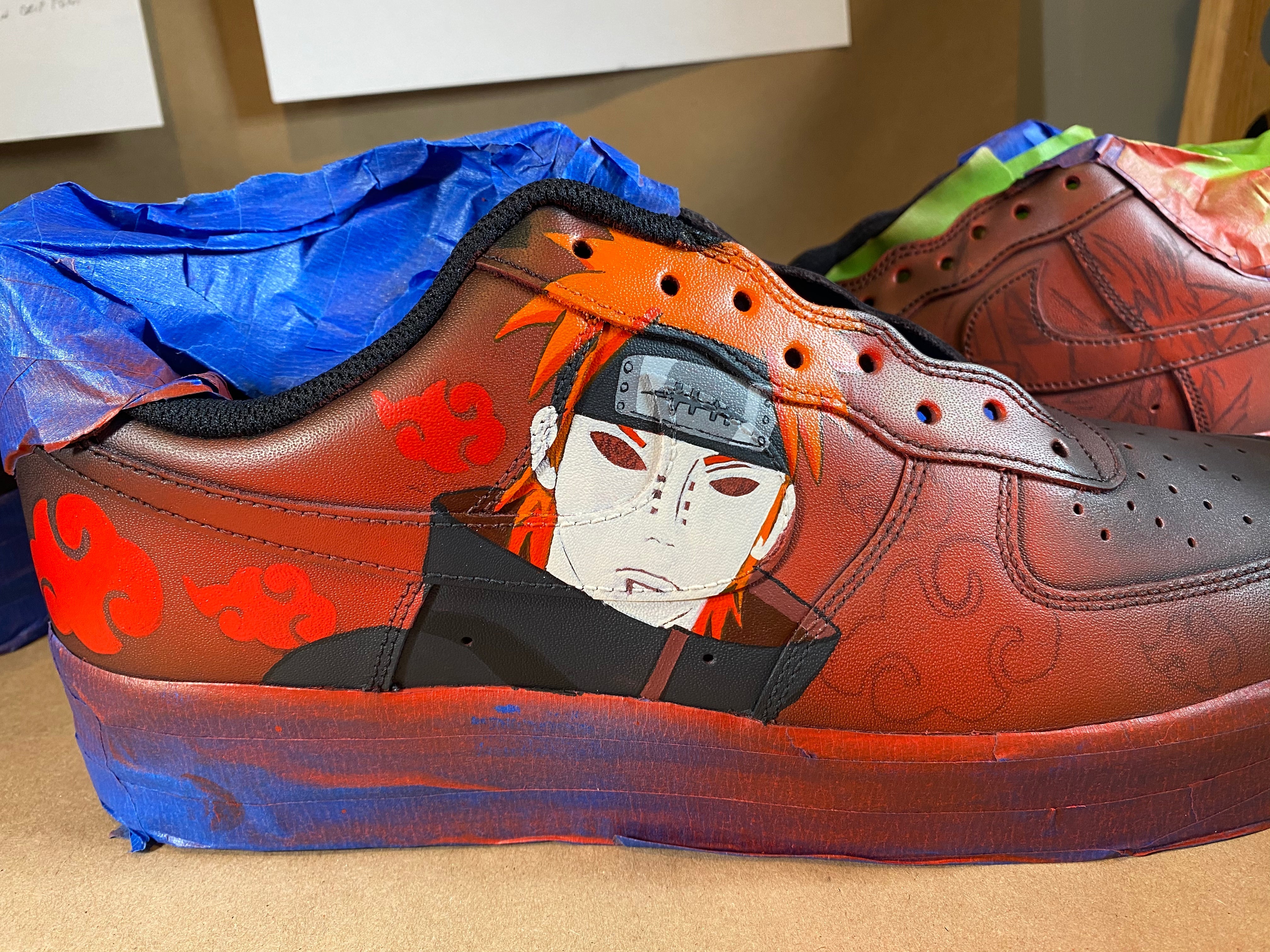 Nagato Custom Naruto Anime Slip On Shoes