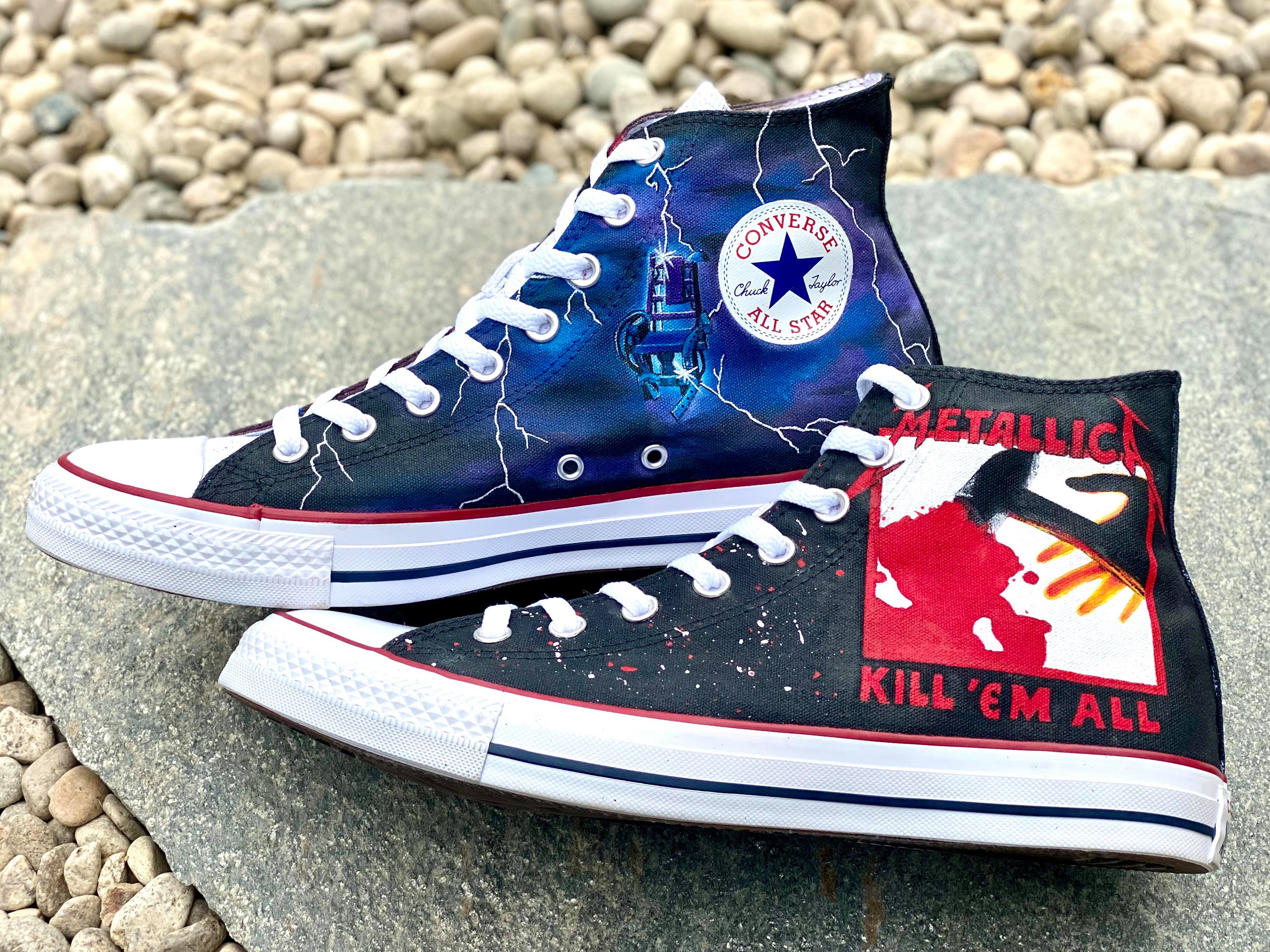 Metallica converse shoes Clearance