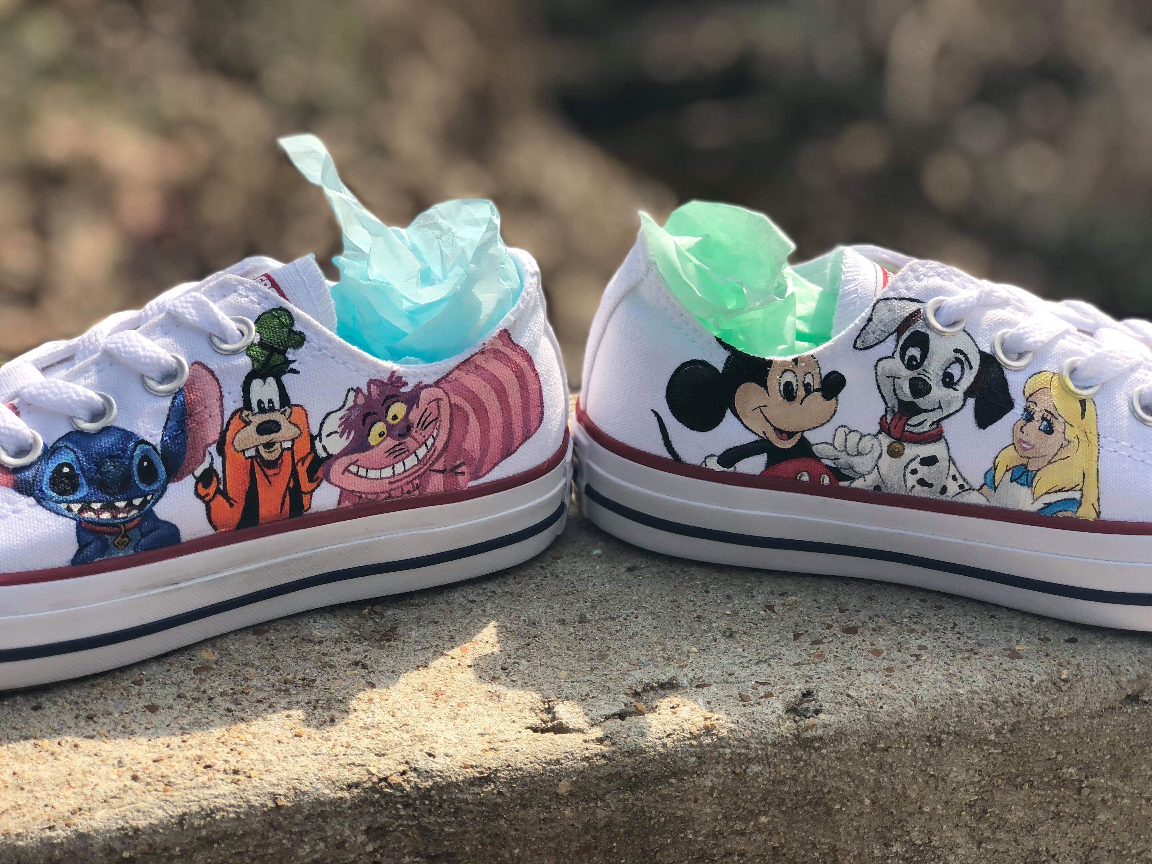 Disney Characters - Custom Converse - Hand Painted Converse
