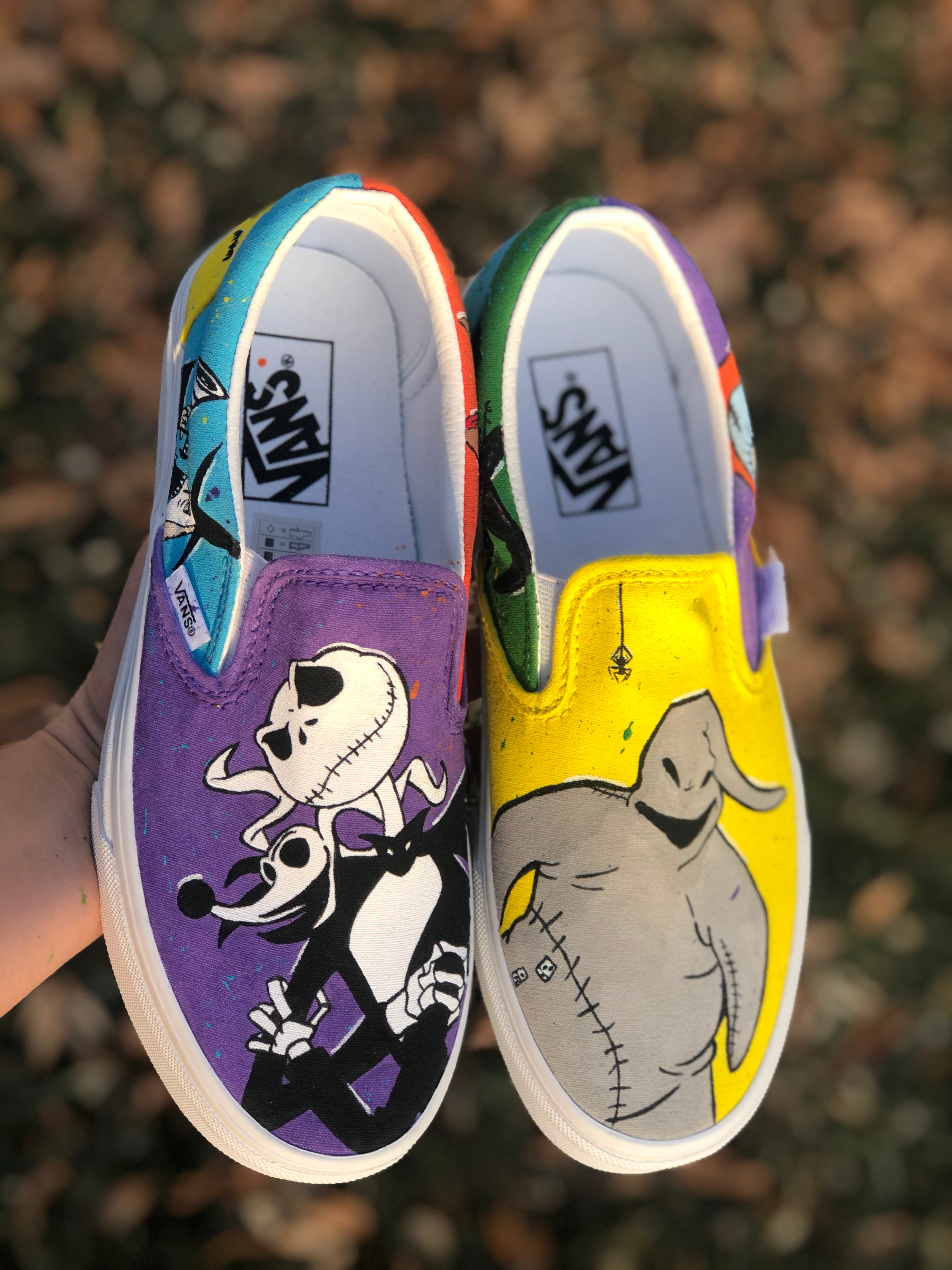 Vans, Shoes, Custom Vans Cartoon Custom Size 2 Can Take Requests For  Another Size