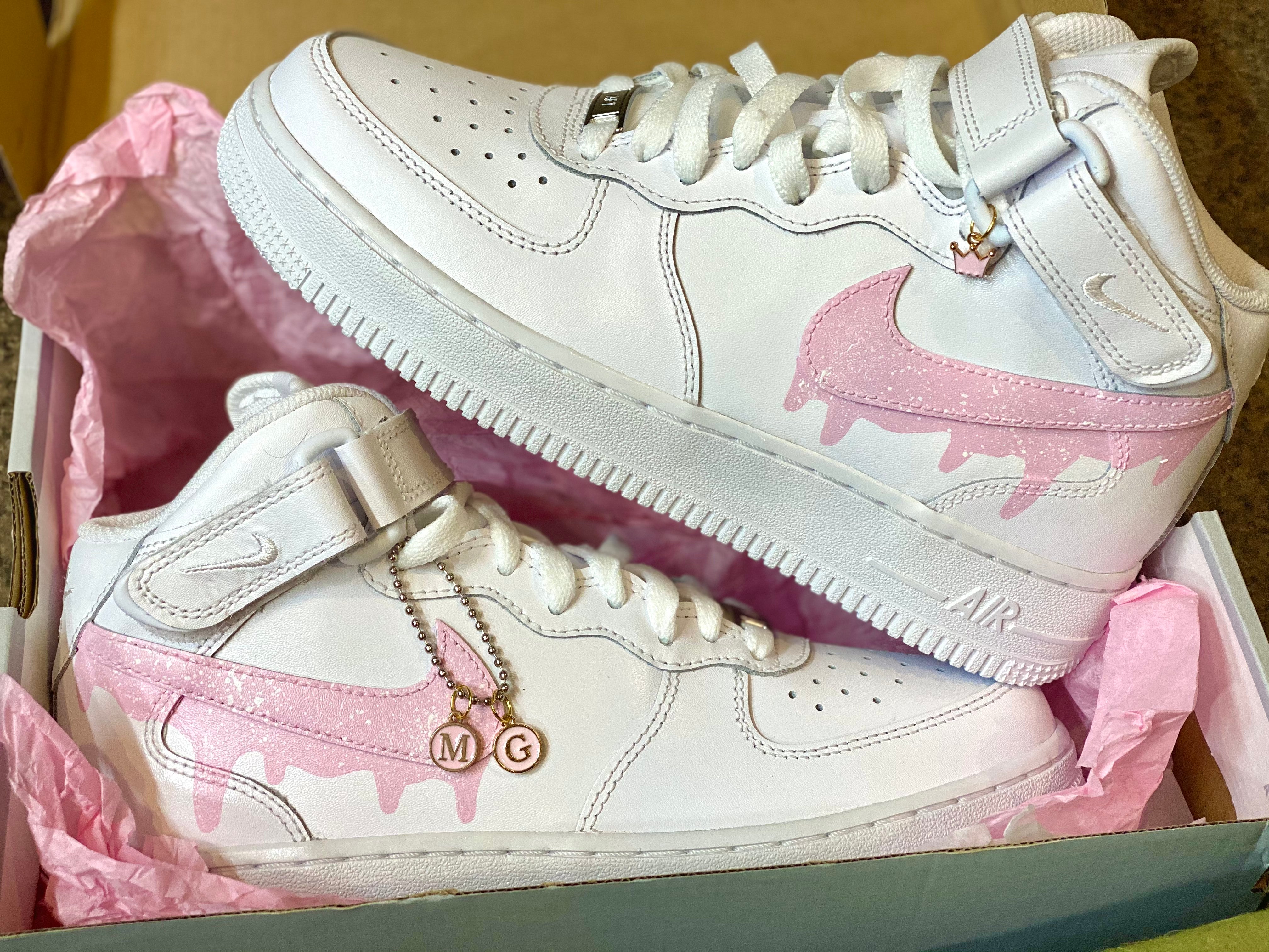 pink custom af1