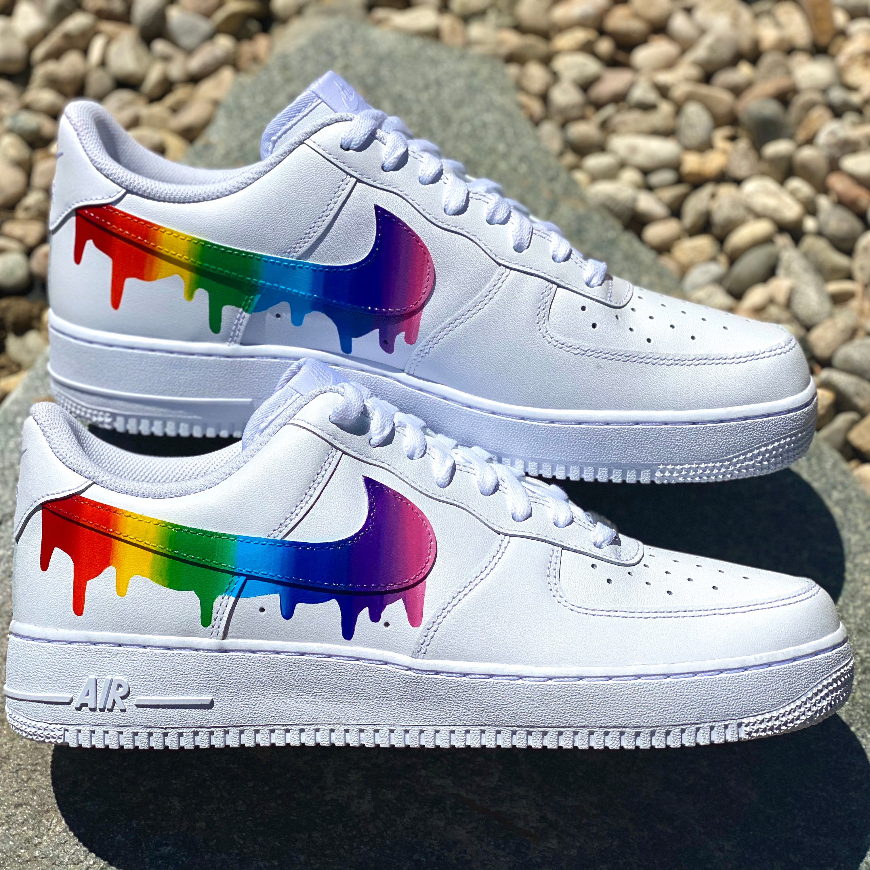 Nike Air Force 1 Rainbows Splatter Custom 