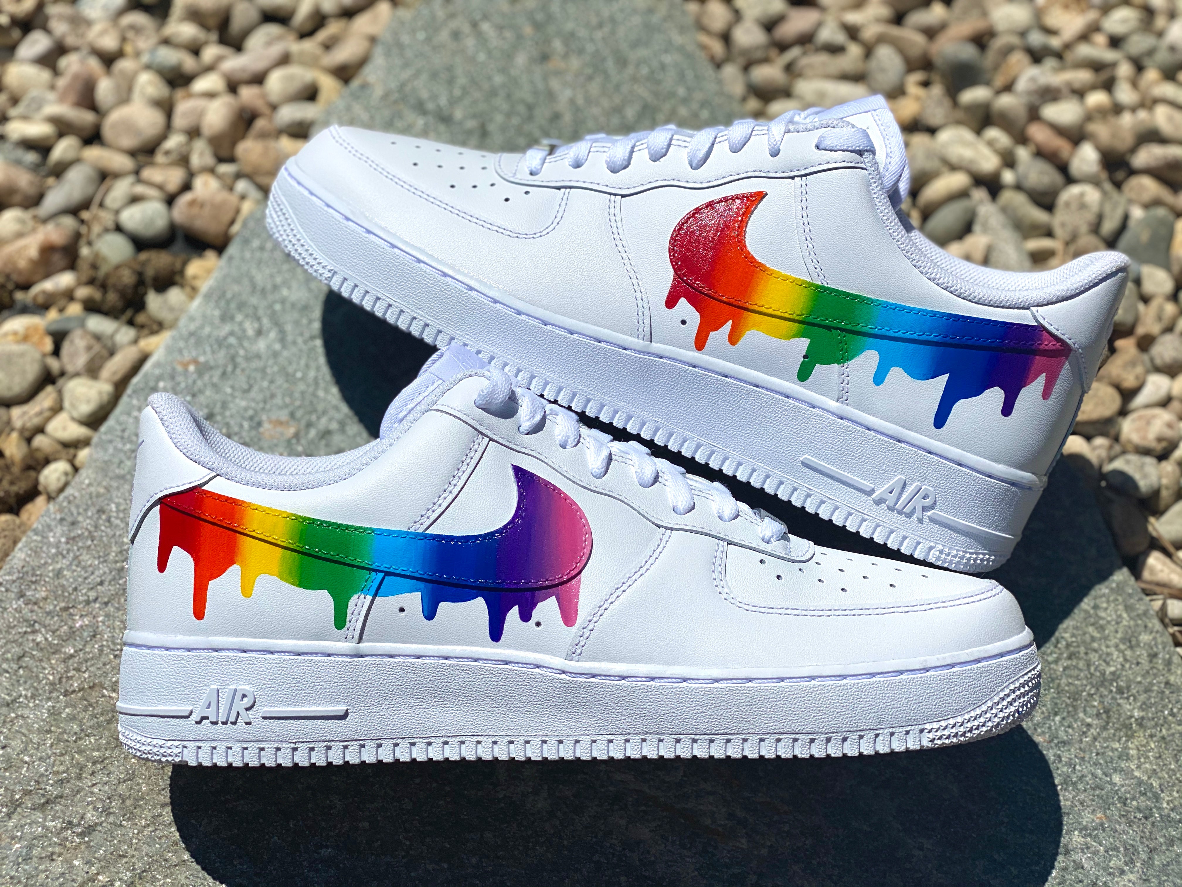 Nike air force rainbow drip Clearance