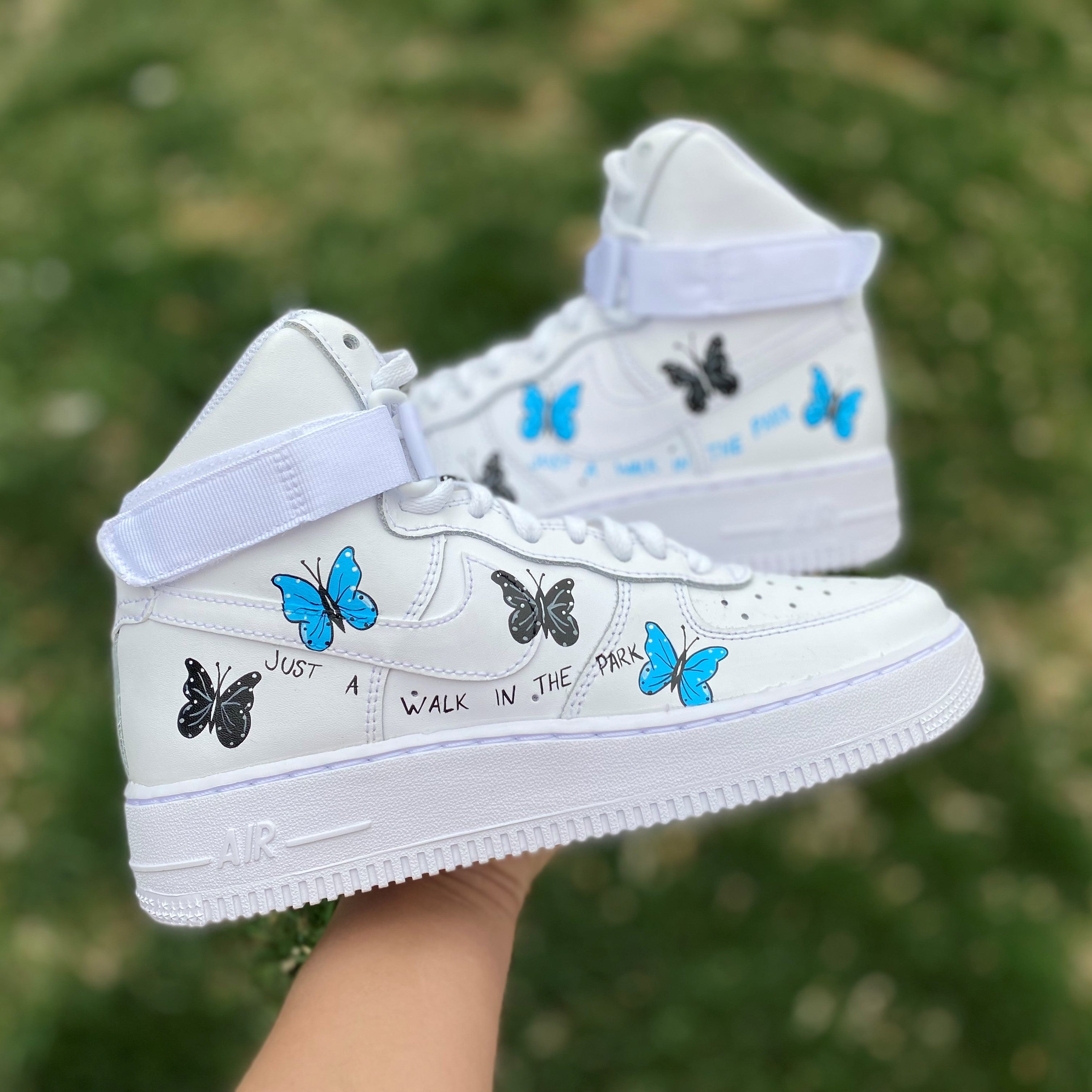 Handpainted AF1 Butterfly sneakers | Custom Air Force 1