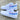 Swoosh rozë me pika blu të hijeve të personalizuara Air Force 1 - AF1 e pikturuar me dorë - Forcat e personalizuara