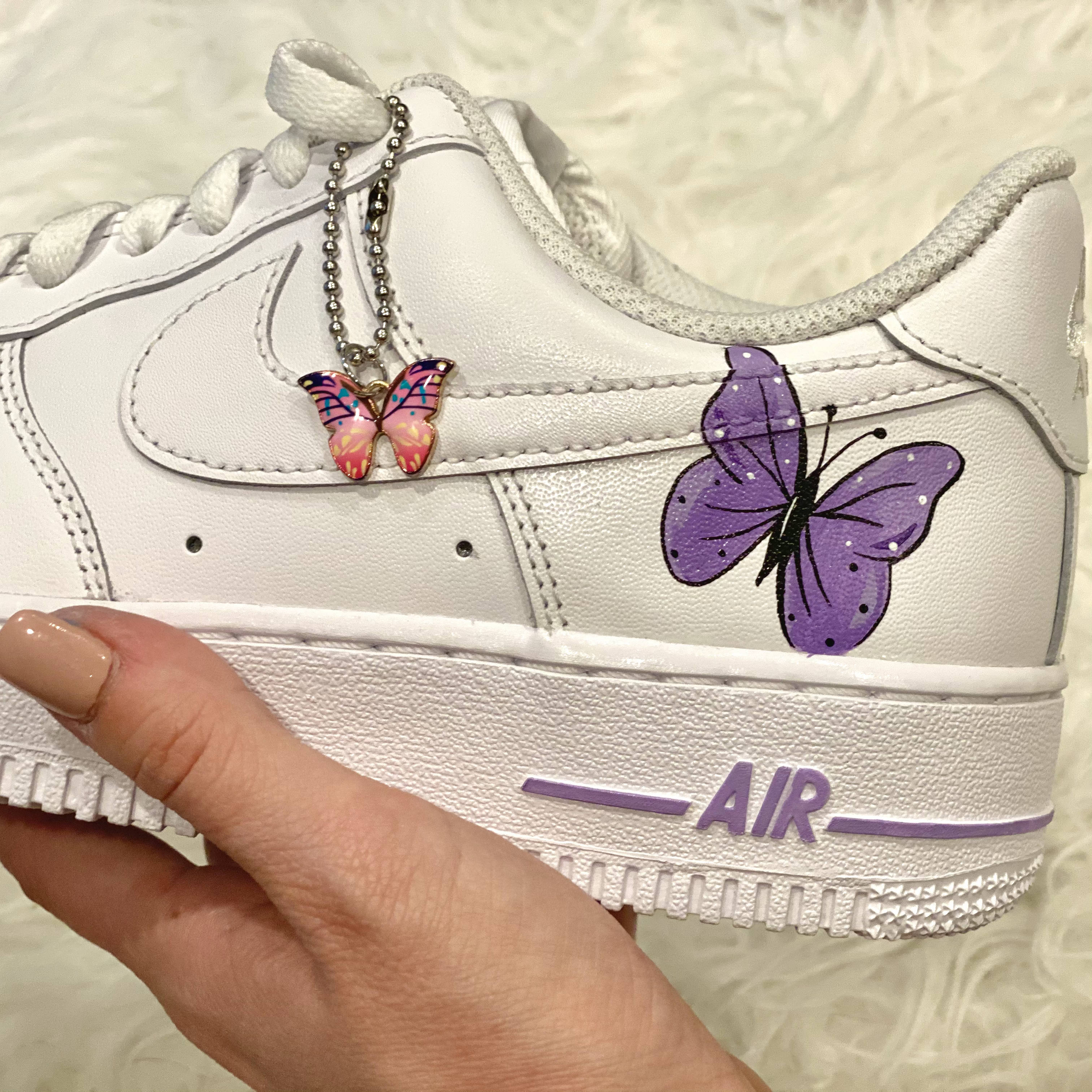 drippy nike air force 1 butterfly