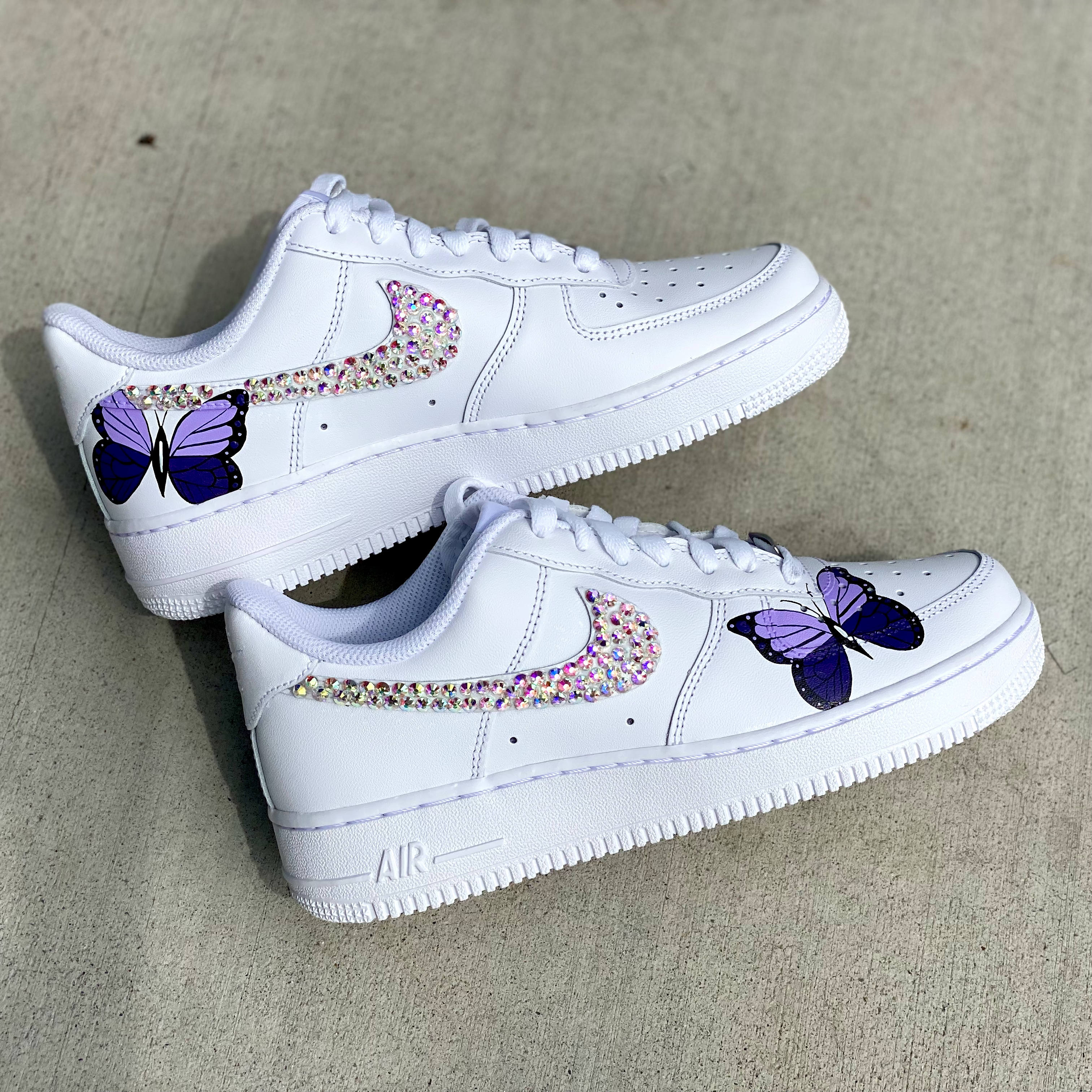 drippy nike air force 1 butterfly