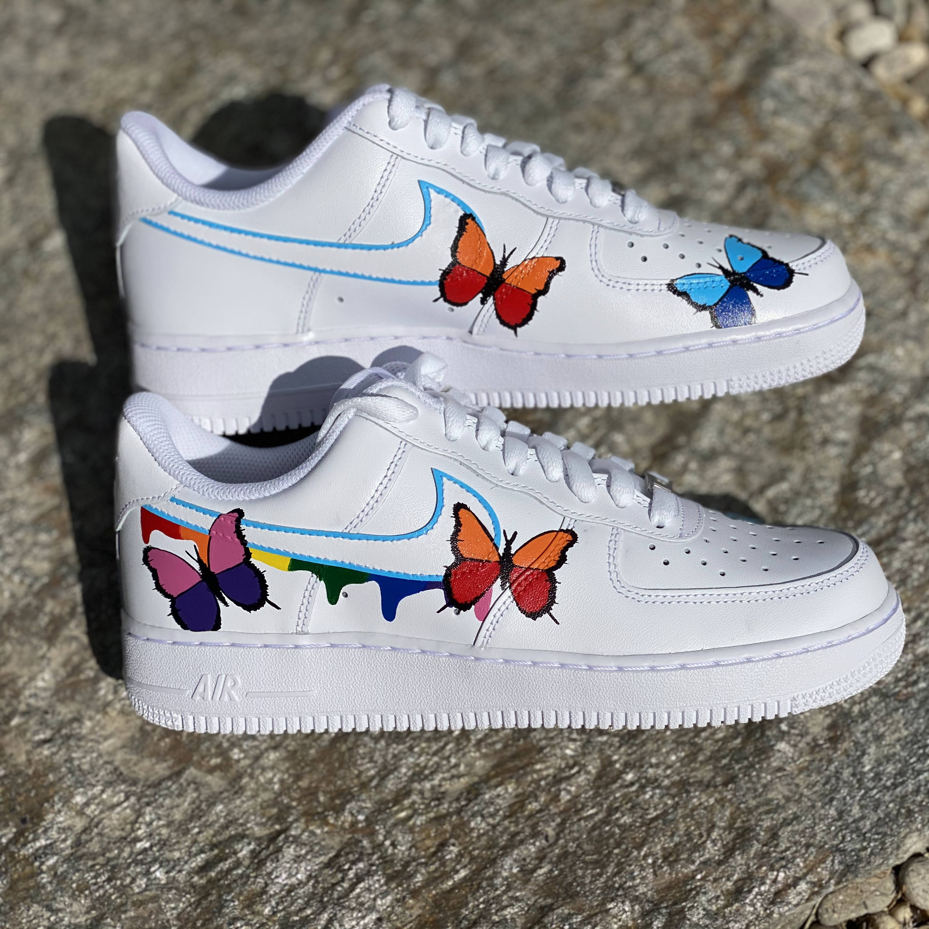 drippy nike air force 1 butterfly