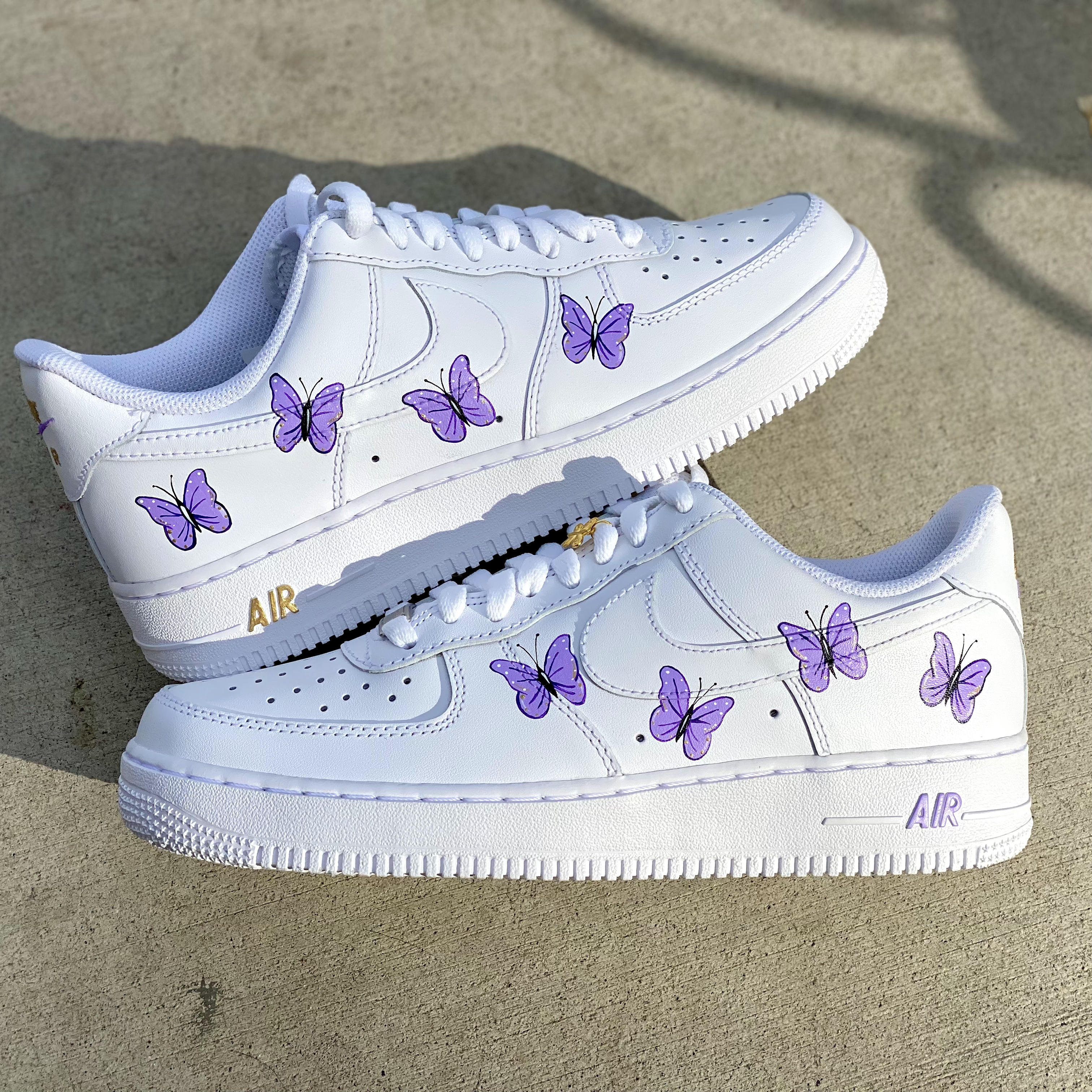 Custom Purple butterfly Airforce 1